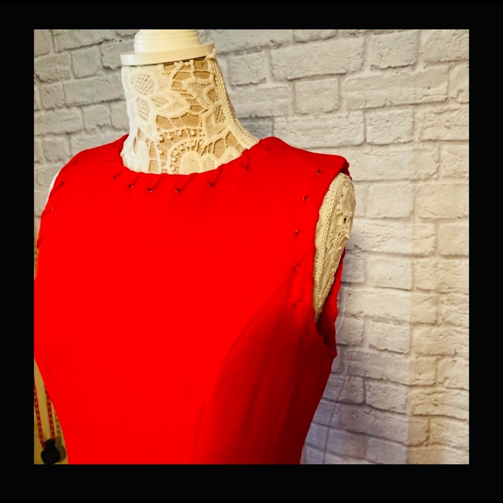 JULIAN TAYLOR NEW YORK - RED DRESS - Picture 3 of 4